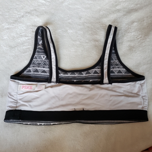 VS Pink Crop Top Black White Aztec Southwestern Design - Picture 7 of 10